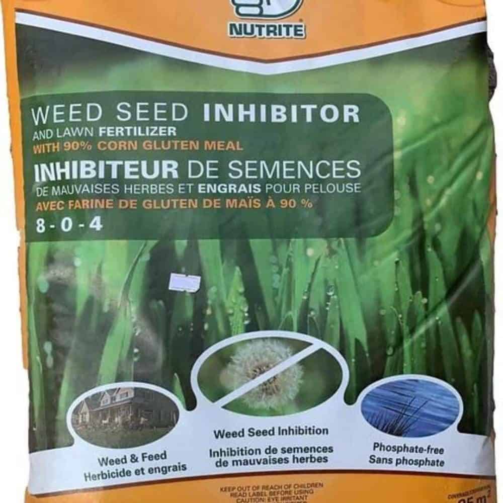 Inhibiteur de semences pour mauvaises herbes et engrais.